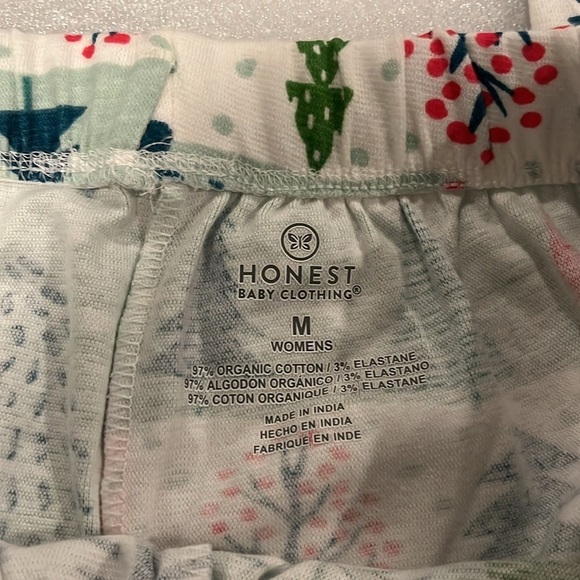 🆕 Honest Baby Clothing 100% Organic Cotton Christmas Tree 2 Piece PJ Set Size M - Picture 6 of 8
